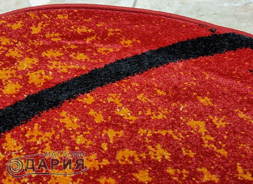 Тъкан килим MAGNOLIA 140 red/orange КРЪГ